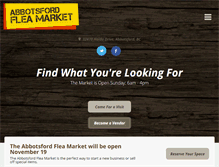 Tablet Screenshot of abbotsfordfleamarket.com